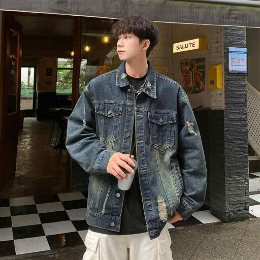 メンズ ファッション 服 男性用 オシャレ シンプル 大人 かっこいい 大きいサイズ ストリート 紳士服 ウォッシュド デニム ジャケット 秋 アメリカン レトロ トップス ワーク ジャケット メンズ ファッション 服 男性用 オシャレ シンプル 大人 かっこいい 大きいサイズ ストリート 紳士服 ウォッシュド デニム ジャケット 秋 アメリカン レトロ トップス ワーク ジャケット