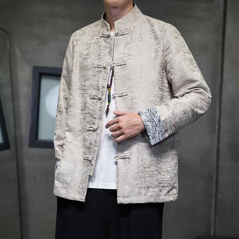 メンズ ファッション 服 男性用 オシャレ シンプル 大人 かっこいい 大きいサイズ ストリート 紳士服 唐服 秋 コート レトロ 漢服