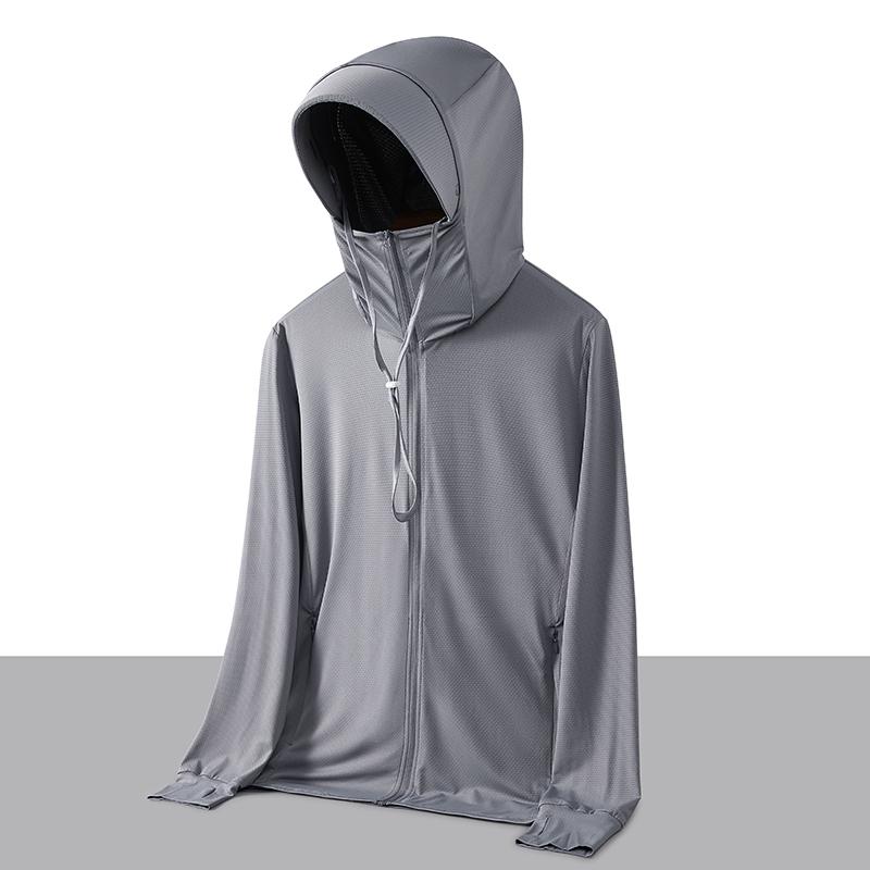 メンズ ファッション 服 男性用 オシャレ シンプル 大人 かっこいい 大きいサイズ ストリート 紳士服 UPF 50 冷感 夏 日焼け防止 服 アウトドア 軽 抗UV 釣り ジャケット(4)