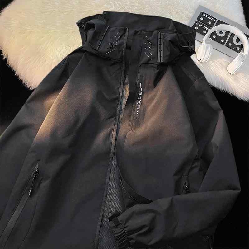 Other - メンズ ファッション 服 男性用 オシャレ シンプル 大人 かっこいい 大きいサイズ ストリート 紳士服 ジャケット 春 秋 アウトドア アウター 防水 トップス マッチング