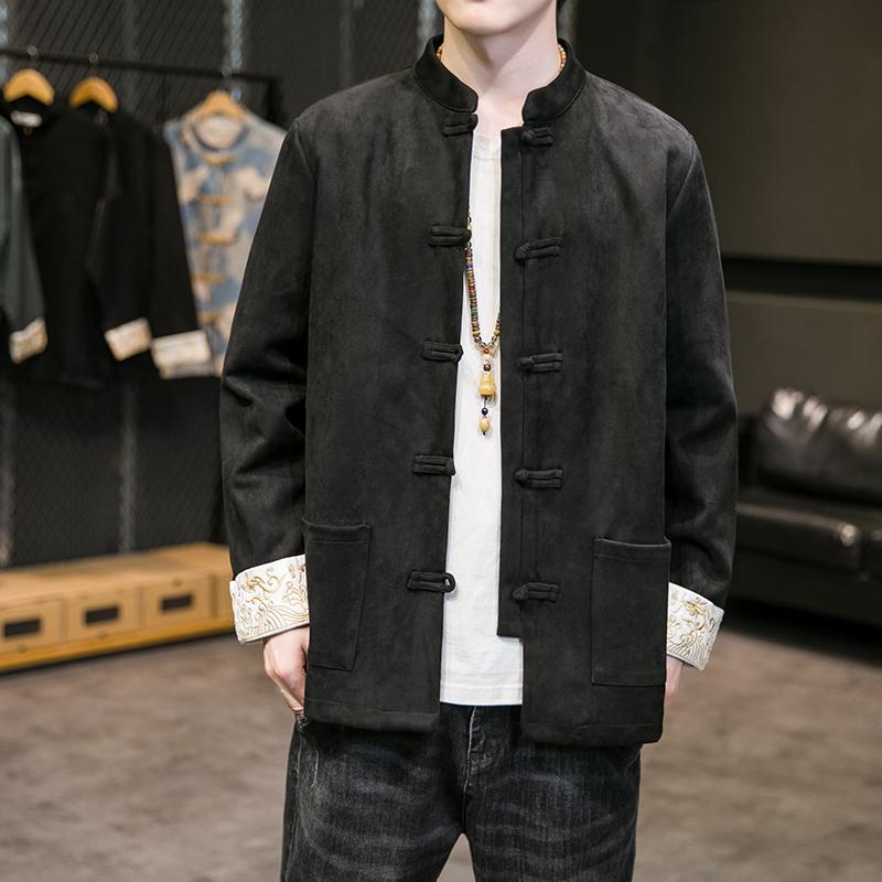 メンズ ファッション 服 男性用 オシャレ シンプル 大人 かっこいい 大きいサイズ ストリート 紳士服 唐 スーツ 春秋 レトロ ジャケット チュニック