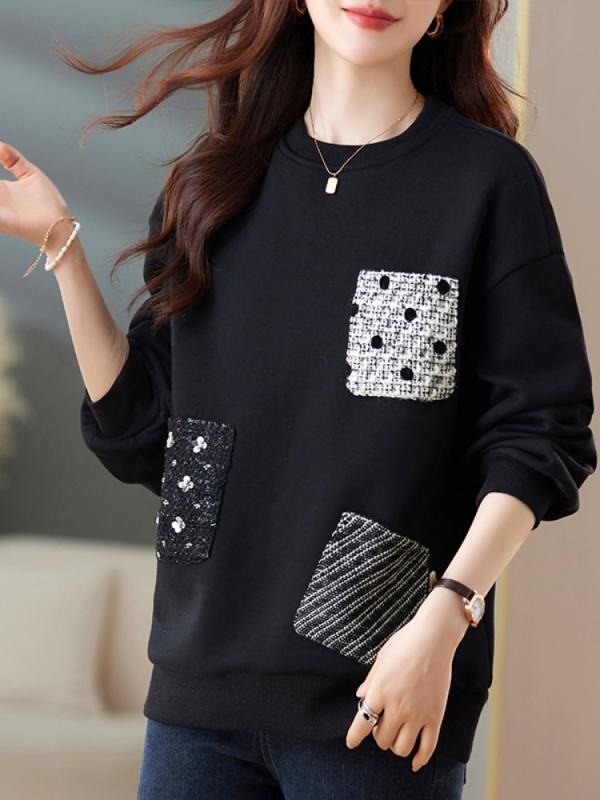 レディース ファッション 服 オシャレ カワイイ シンプル 大人カワイイ 大きいサイズ ラウンドネック スウェットシャツ 秋　冬 ジャケット スリムトップス