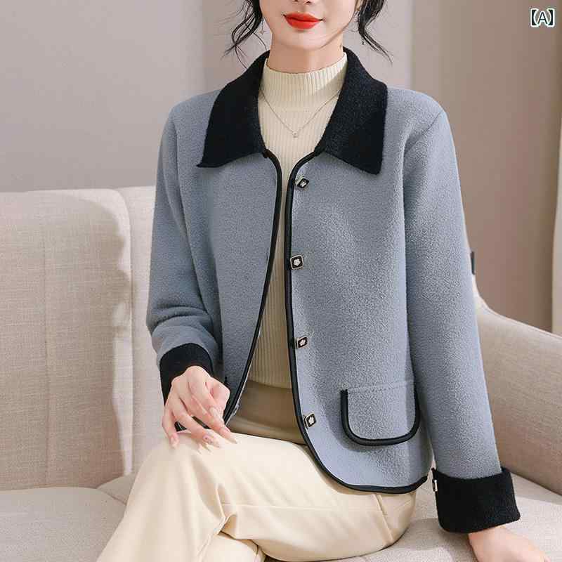 春 コーデ レディース ファッション オシャレ カワイイ シンプル きれいめ ナチュラル 上品カジュアル 婦人服 コート ウール ハイエンド