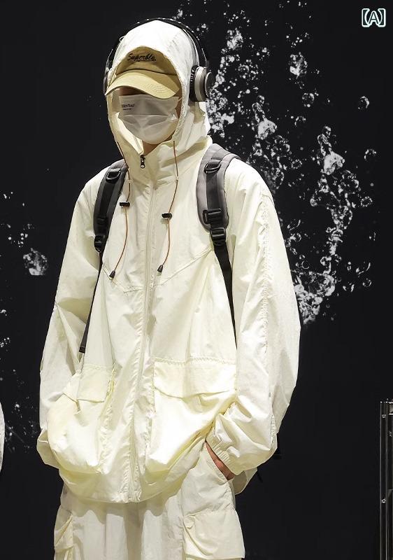 メンズ ファッション 服 オシャレ シンプル 大人 かっこいい 大きいサイズ ストリート 紳士服 冷感 日焼け防止 夏 軽 アウトドア 抗UV 通気性 速乾 釣り アサルト ジャケット