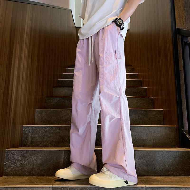 メンズ ファッション 服 オシャレ シンプル 大人 かっこいい 大きいサイズ ストリート 紳士服 冷感 パンツ 夏 薄手 ストレート アウトドア カーゴ カジュアル アメリカン 多機能 ワークウェア アサルト