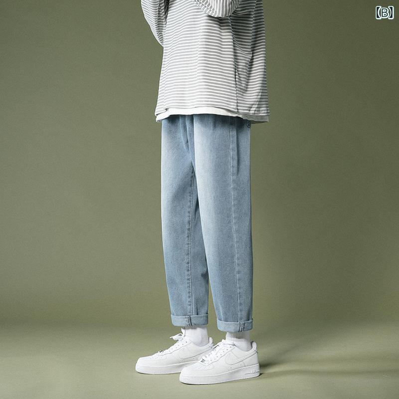 ファッション メンズ 服 オシャレ シンプル 大人 かっこいい 大きいサイズ ストリート 紳士服 ジーンズ 夏 薄手 ゆったり カジュアル パンツ スリム ストレート 九分丈 スーツ licot-13288593 リコット サンプル画像3