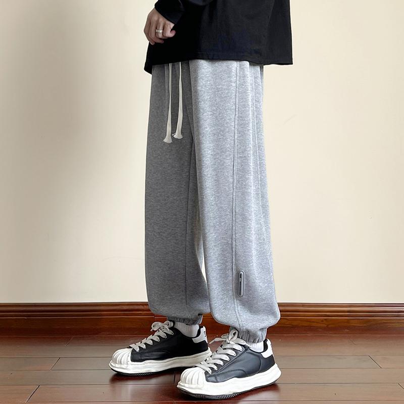 メンズ ファッション 服 オシャレ シンプル 大人 かっこいい 大きいサイズ ストリート 紳士服 ベルベット スウェット パンツ 秋 冬 ズボン ワークウェア カジュアル ロング