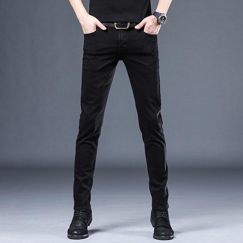 Skinney Pants - メンズ ファッション 服 オシャレ シンプル 大人 かっこいい 大きいサイズ ストリート 紳士服 ブラック ジーンズ スリムフィット 裾 ハイエンド ストレッチ ビジネス カジュアル ロング パンツ 秋