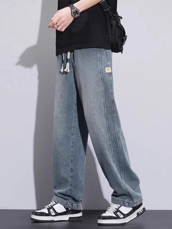 メンズ ファッション 服 オシャレ シンプル 大人 かっこいい 大きいサイズ ストリート 紳士服 ジーンズ 夏 薄手 アメリカン ワイド レ..