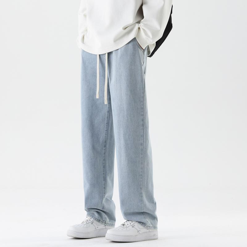 ファッション メンズ 服 オシャレ シンプル 大人 かっこいい 大きいサイズ ストリート 紳士服 春 ハイエンド ジーンズ ストリート ワイド レッグ ストレート ストレッチスーツ カジュアル パンツ licot-13054748 リコット パッケージ画像