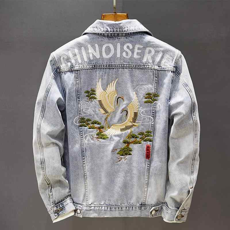 メンズ ファッション 服 オシャレ シンプル 大人 かっこいい 大きいサイズ ストリート 紳士服 秋 レトロ デニムジャケット ハイエンド ジャケット...