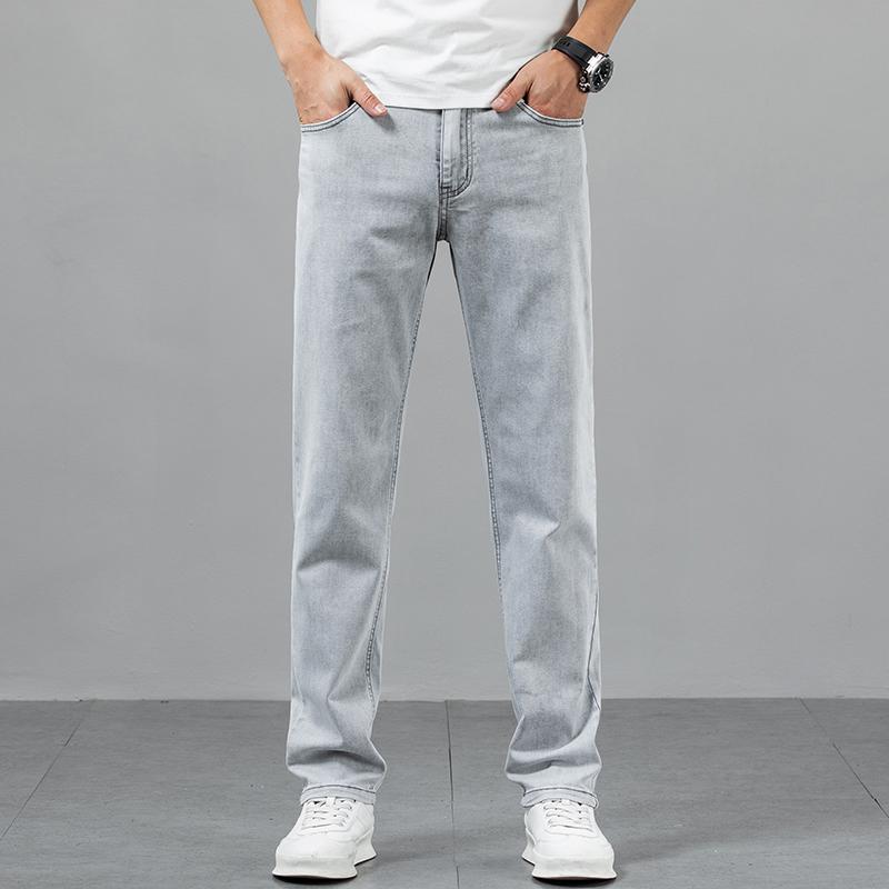 Easy-Fit Pants - メンズ ファッション 服 オシャレ シンプル 大人 かっこいい 大きいサイズ ストリート 紳士服 テンセル ジーンズ 夏 冷感 薄型 ストレート フィット ストレッチ カジュアル ロング パンツ