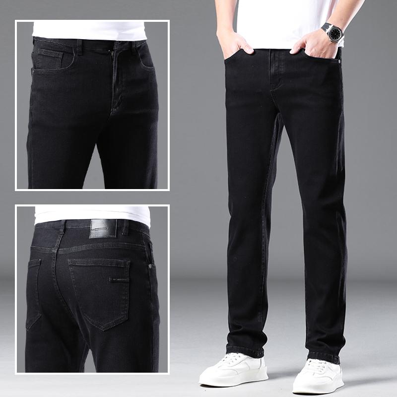 Slim-Fit Pants - メンズ ファッション 服 オシャレ シンプル 大人 かっこいい 大きいサイズ ストリート 紳士服 春秋 ジーンズ スリム ストレッチ ストレート ハイエンド ビジネス カジュアル ロング パンツ