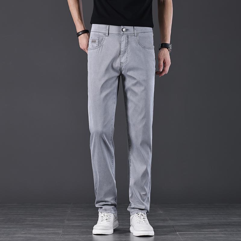 Skinney Pants - メンズ ファッション 服 オシャレ シンプル 大人 かっこいい 大きいサイズ ストリート 紳士服 リヨセル テンセル ジーンズ スリムフィット ストレッチ 韓国スタイル ストレート ハイエンド ビジネス カジュアル ロング パンツ