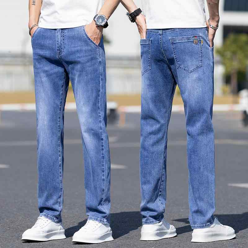 Skinney Pants - メンズ ファッション 服 オシャレ シンプル 大人 かっこいい 大きいサイズ ストリート 紳士服 サマー ジーンズ スリムフィット ストレッチ ストレート 韓国スタイル ハイエンド ビジネス カジュアル ロング パンツ