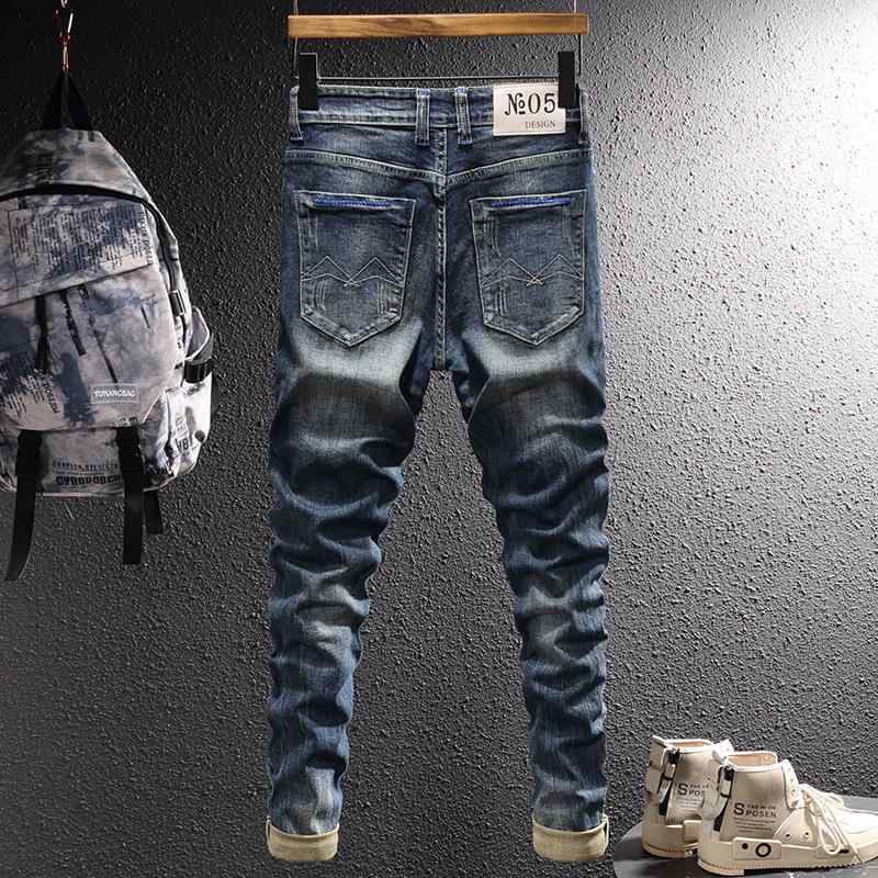 メンズ ファッション 服 オシャレ シンプル 大人 かっこいい 大きいサイズ ストリート 紳士服 春 レトロ カジュアル ジーンズ ダーク ..