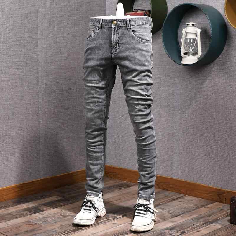 Skinney Pants - メンズ ファッション 服 オシャレ シンプル 大人 かっこいい 大きいサイズ ストリート 紳士服 キャット スクラッチ ジーンズ ブラック グレー スリムフィット ストレッチ カジュアル ロング パンツ