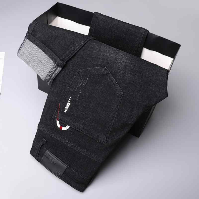 Skinney Pants - メンズ ファッション 服 オシャレ シンプル 大人 かっこいい 大きいサイズ ストリート 紳士服 ブラック ジーンズ スリムフィット 裾 ロング パンツ ハイエンド 秋 カジュアル