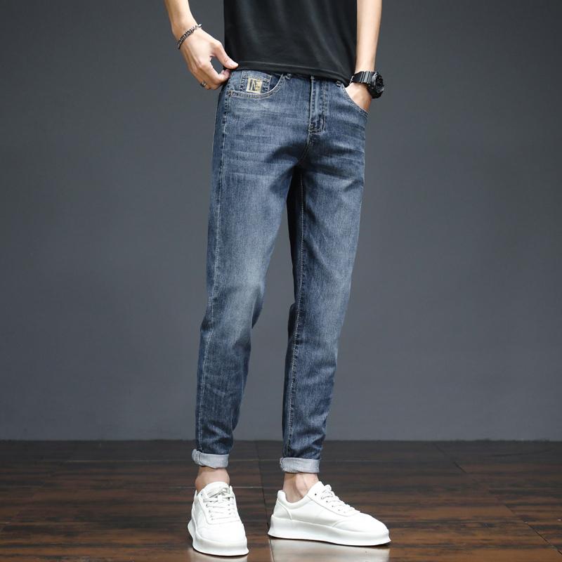 Skinney Pants - メンズ ファッション 服 オシャレ シンプル 大人 かっこいい 大きいサイズ ストリート 紳士服 黒 グレー ジーンズ スリムフィット 夏 薄手 ストレッチ ロング パンツ
