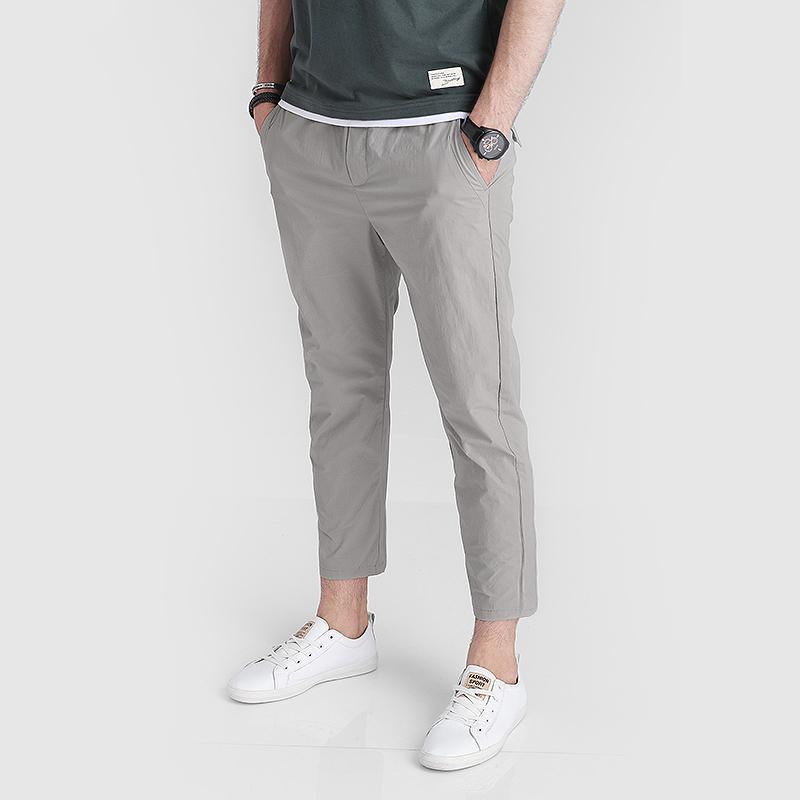 メンズ ファッション 服 オシャレ シンプル 大人 かっこいい 大きいサイズ ストリート 紳士服 九分丈 パンツ カジュアル 春 韓国スタイル スリムフィット 薄手 快適 スーツ