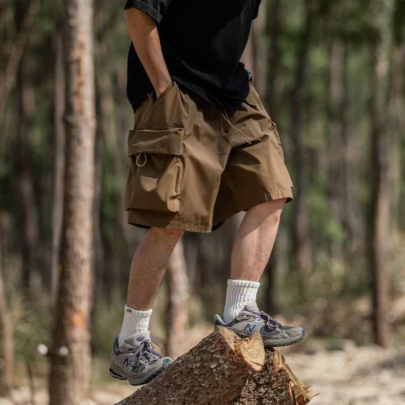 Nylon Shorts - メンズ ファッション 服 オシャレ シンプル 大人 かっこいい 大きいサイズ ストリート 紳士服 ワークウェア 夏 マウンテン レトロ パンツ アメリカン 五分丈 カジュアル