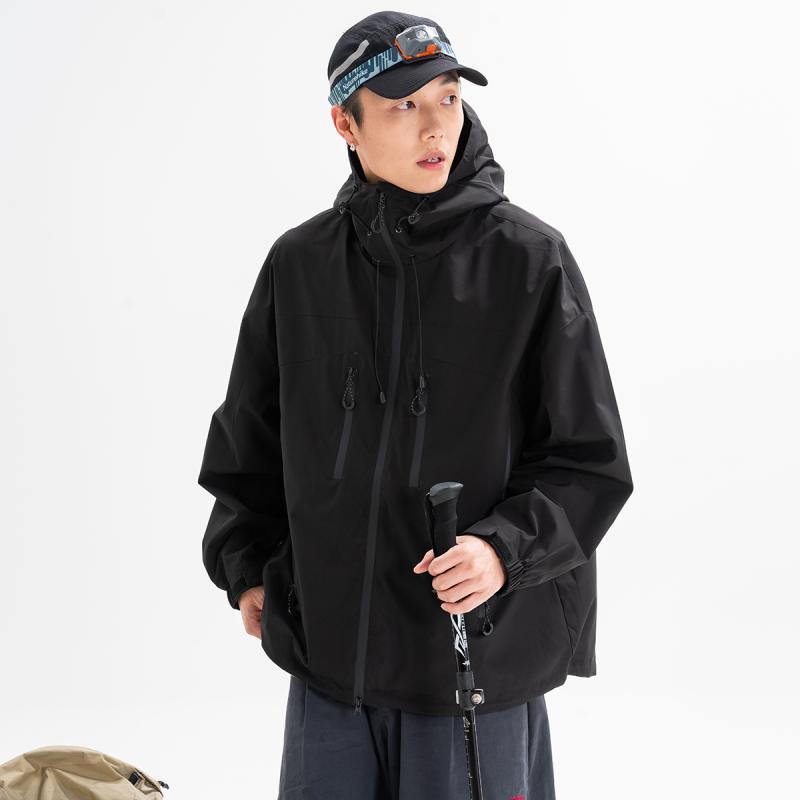 乐天商城 - メンズ ファッション 服 オシャレ シンプル 大人 かっこいい 大きいサイズ ストリート 紳士服 秋 ジャケット アウトドア 防水 ワークジャケット フード