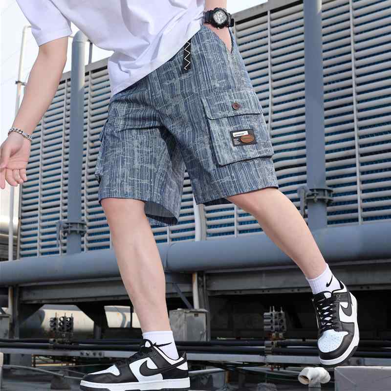 Nylon Shorts - メンズ ファッション 服 オシャレ シンプル 大人 かっこいい 大きいサイズ ストリート 紳士服 デニム カーゴ パンツ 夏 冷感 ストレート パンツ 韓国 スタイル カジュアル 五分丈