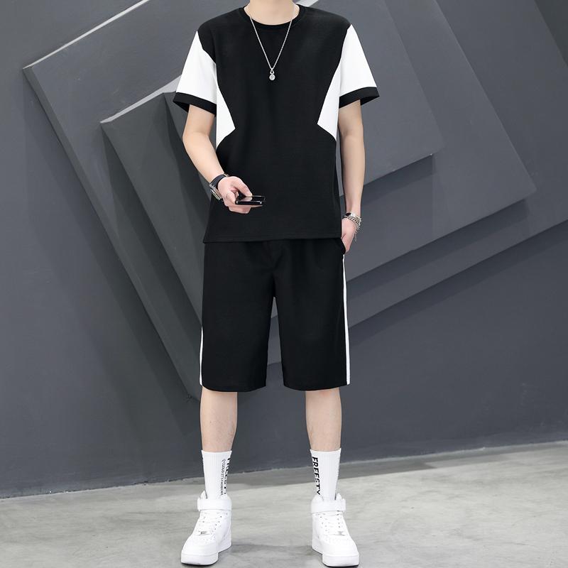 メンズ ファッション 服 オシャレ シンプル 大人 かっこいい 大きいサイズ ストリート 紳士服 パンツ 半袖 T シャツ 夏 薄手 ゆったり カジュアル サマー スーツ 服