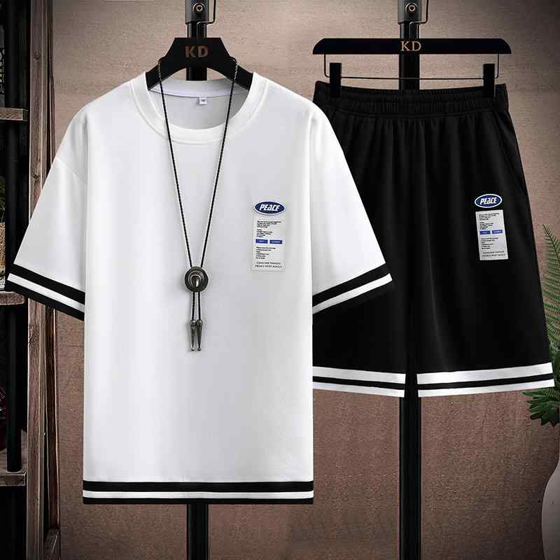 メンズ ファッション 服 オシャレ シンプル 大人 かっこいい 大きいサイズ ストリート 紳士服 カジュアル スポーツ スーツ 冷感 半袖 夏 マッチング パンツ 韓国 スタイル セット
