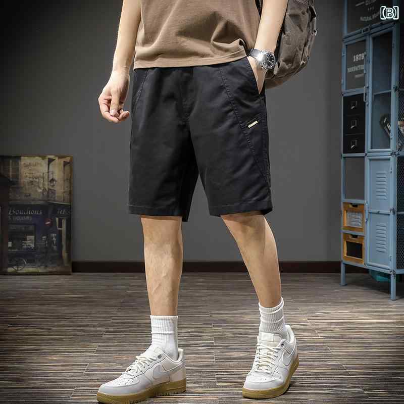 メンズ ファッション 服 オシャレ シンプル 大 かっこいい 大きいサイズ ストリート 紳士服 薄手 ミディアム パンツ カジュアル 五分丈 ハーフ 夏 カーゴ
