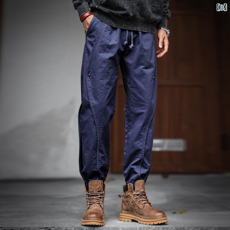 メンズ ファッション 服 オシャレ シンプル 大 かっこいい 大きいサイズ ストリート 紳士服 アメリカン ワークウェア パンツ ストレート カジュアル レッグ
