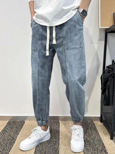 メンズ ファッション 服 オシャレ シンプル 大 かっこいい 大きいサイズ ストリート 紳士服 ジーンズ ハイエンド ライト ブルー 九分丈 パンツ ストレッチ 夏 薄手 ストリート メンズ ファッション 服 オシャレ シンプル 大 かっこいい 大きいサイズ ストリート 紳士服 ジーンズ ハイエンド ライト ブルー 九分丈 パンツ ストレッチ 夏 薄手 ストリート