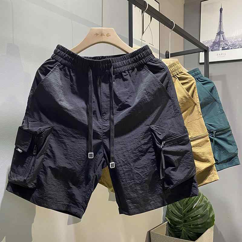 Cargo Shorts - メンズ ファッション 服 オシャレ シンプル 大 かっこいい 大きいサイズ ストリート 紳士服 夏 ファッション ハイエンド カーゴ パンツ 薄手 ストレート カジュアル パンツ 五分丈