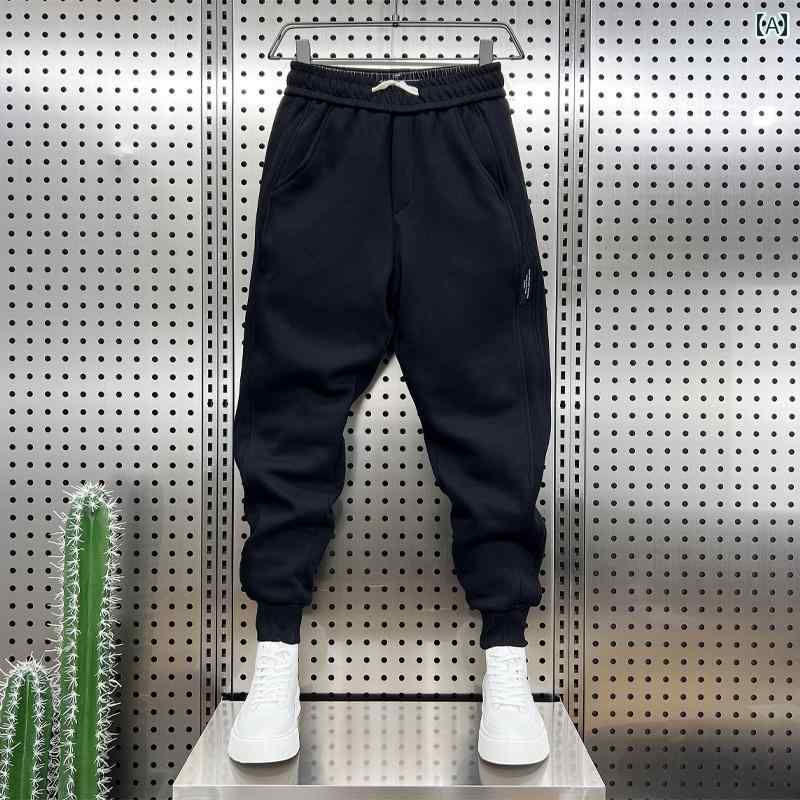 メンズ ファッション 服 オシャレ シンプル 大 かっこいい 大きいサイズ ストリート 紳士服 秋 パンツ カジュアル ストレッチ ブラックアンクル タイ スポーツ