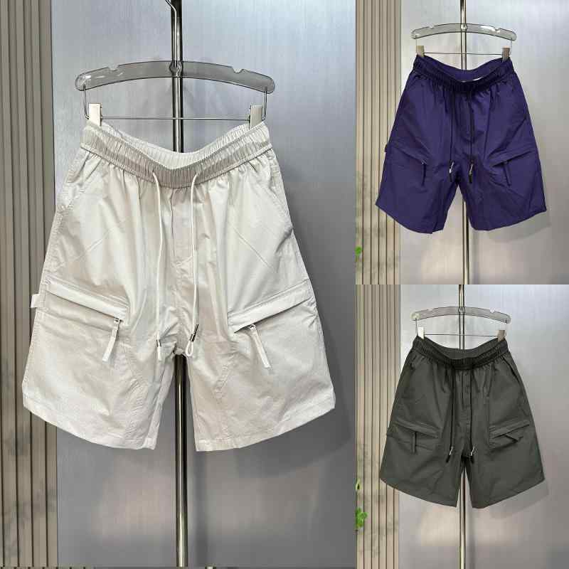Half Pants, Shorts - メンズ ファッション 服 オシャレ シンプル 大 かっこいい 大きいサイズ ストリート 紳士服 アメリカン ズボン アーミー グリーン 伸縮性 ストレッチ ストレッチ 機能的 ポケット ジッパー カジュアル ワークウェア パンツ