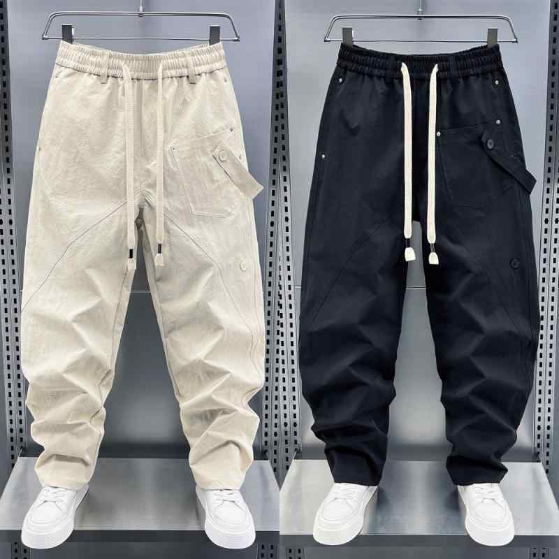 メンズ ファッション 服 オシャレ シンプル 大 かっこいい 大きいサイズ ストリート 紳士服 アメリカン カジュアル パンツ 夏 薄手 ファッション ストレート ストリート パンツ