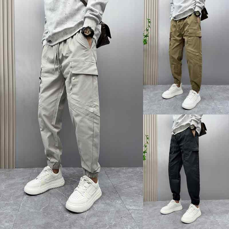 Pants - メンズ ファッション 服 オシャレ シンプル 大 かっこいい 大きいサイズ ストリート 紳士服 アメリカン マルチ ポケット 秋 ズボン 快適 パンツ ゆったり カジュアル