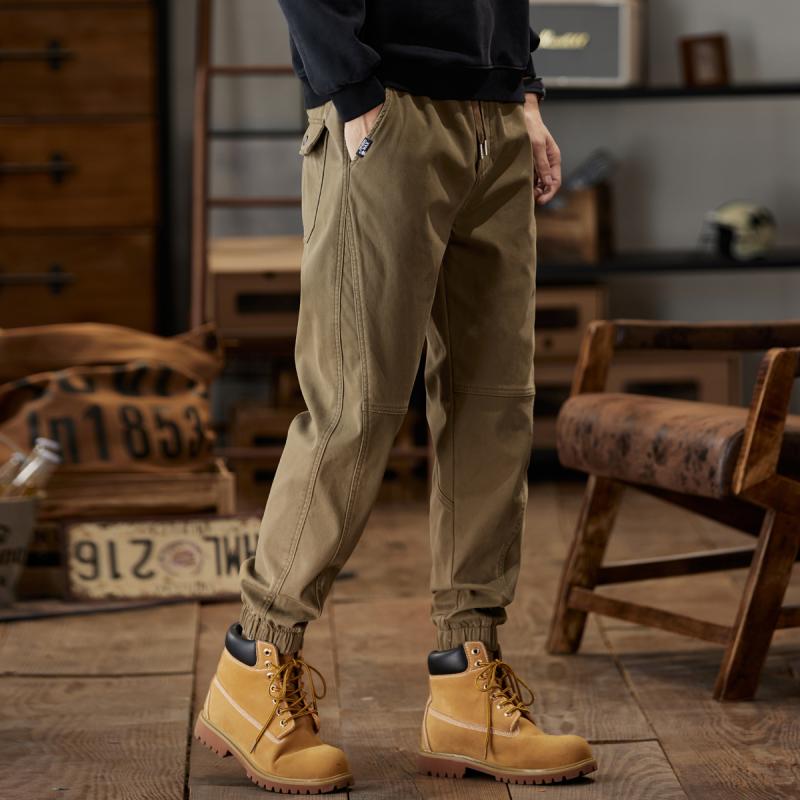 メンズ ファッション 服 オシャレ シンプル 大 かっこいい 大きいサイズ ストリート 紳士服 秋 アメリカン ヘビー レトロ ワークウェア パンツ ズボン カジュアル 冬 フリースパンツ