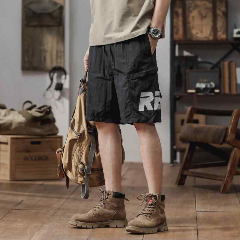 Nylon Shorts - メンズ ファッション 服 オシャレ シンプル 大 かっこいい 大きいサイズ ストリート 紳士服 カーゴ パンツ 五分丈 パンツ 夏 薄手 パンツ ゆったり 冷感 カジュアル 速乾