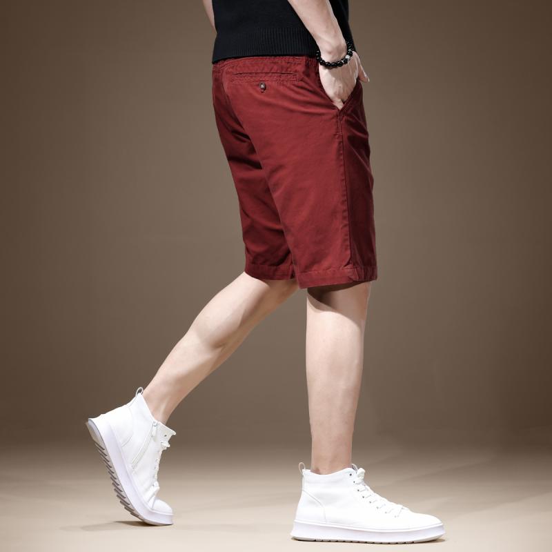 メンズ ファッション 服 オシャレ シンプル 大 かっこいい 大きいサイズ ストリート 紳士服 夏 ハイエンド レッド カジュアル パンツ 薄手 ゆったり シンプル 無地 ストレート