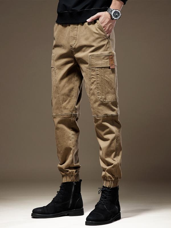 メンズ ファッション 服 オシャレ シンプル 大人 かっこいい 大きいサイズ ストリート 紳士服 ハイエンド レトロ ワークパンツ 春秋 ズボン 厚手 カジュアル