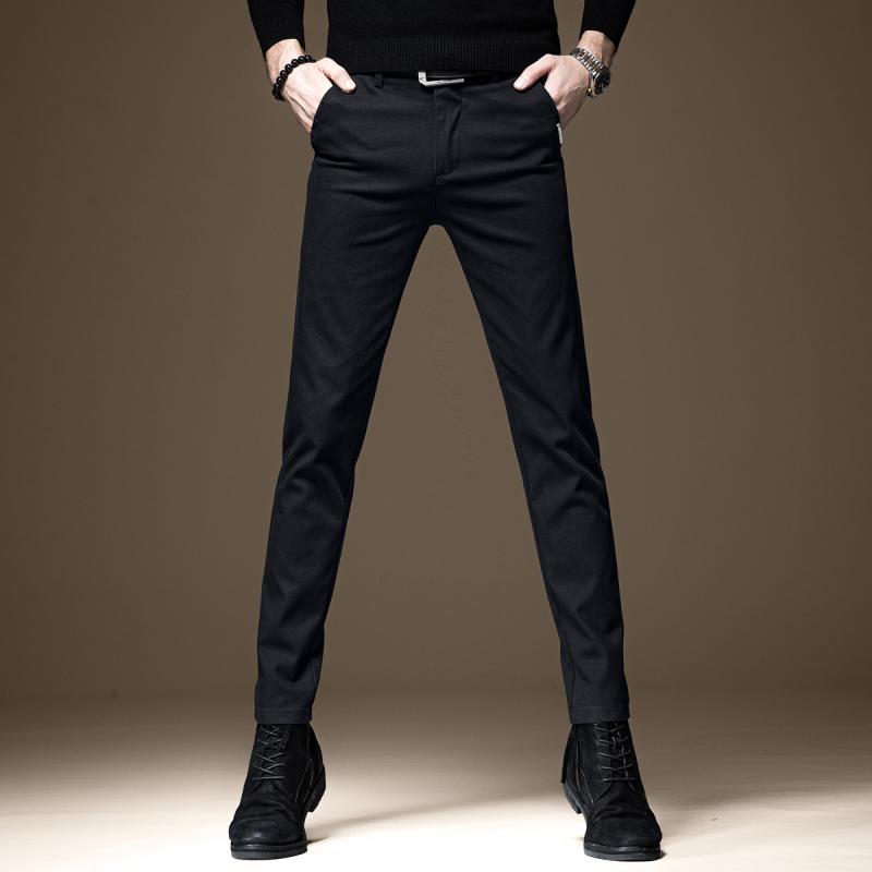 Skinney Pants - メンズ ファッション 服 オシャレ シンプル 大人 かっこいい 大きいサイズ ストリート 紳士服 カジュアル パンツ ハイエンド ビジネス スリム ストレート 秋 韓国 スタイル 伸縮性 ストレッチ ストレッチ 長ズボン