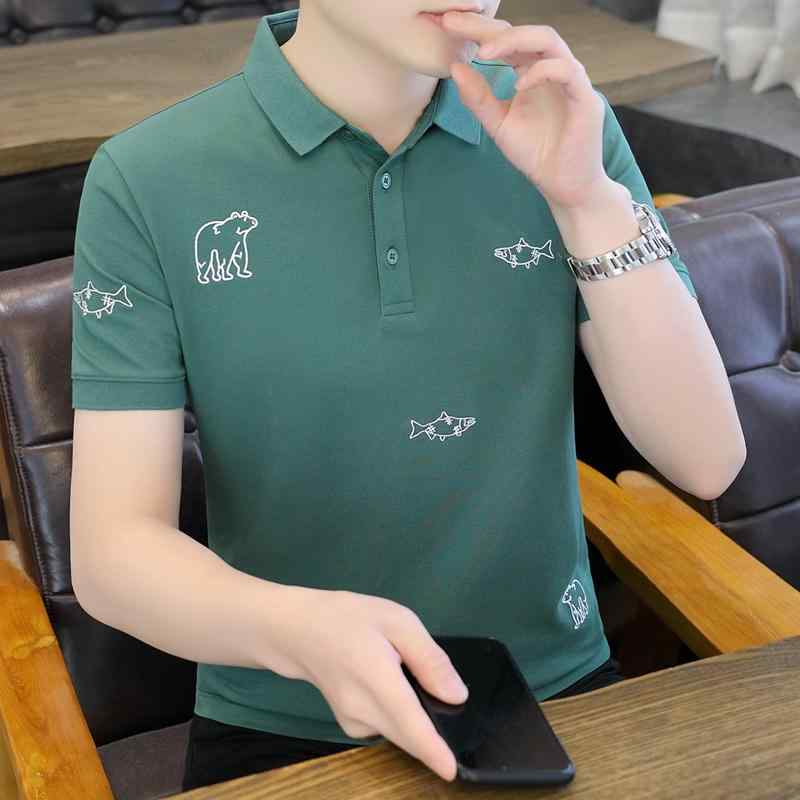 メンズ ファッション 服 オシャレ シンプル 大人 かっこいい 大きいサイズ ストリート 紳士服 ピケ 綿 ポロ シャツ 半袖 カジュアル 夏 T シャツ