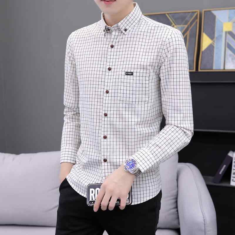 Rakuten - メンズ ファッション 服 オシャレ シンプル 大人 かっこいい 大きいサイズ ストリート 紳士服 長袖 チェック柄 シャツ 韓国 スタイル ノーアイロン カジュアル ジャケット