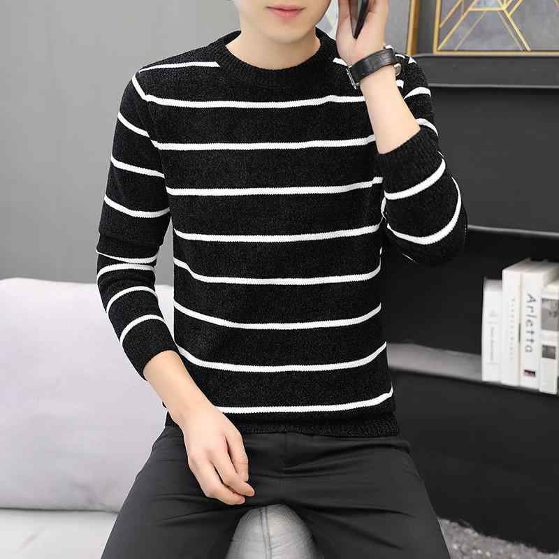 メンズ ファッション 服 オシャレ シンプル 大人 かっこいい 大きいサイズ ストリート 紳士服 秋冬 シェニール ウール 服 カジュアル 秋 トップス ニット レイヤリング シャツ(4)