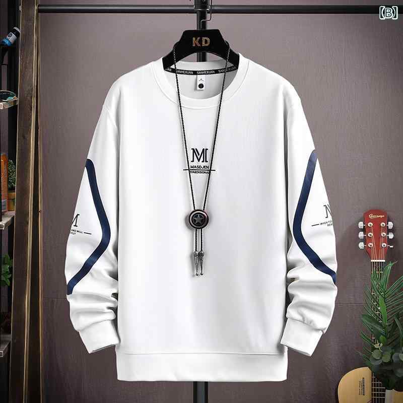 メンズ ファッション 服 オシャレ シンプル 大人 かっこいい 大きいサイズ ストリート 紳士服 スウェット シャツ カジュアル 長袖 T シャツ ラウンドネック 薄手 秋服