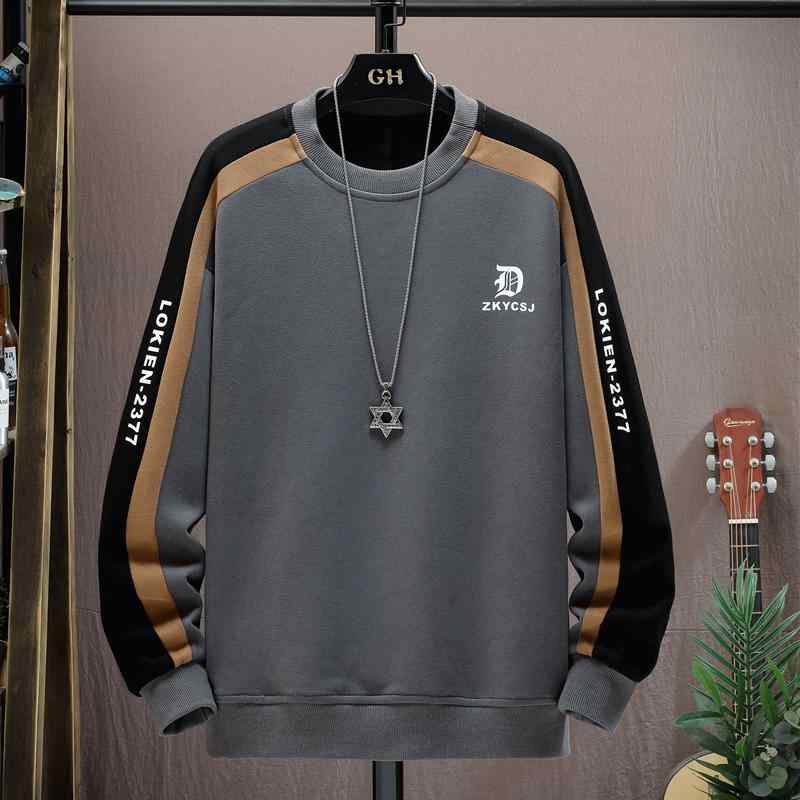 メンズ ファッション 服 オシャレ シンプル 大人 かっこいい 大きいサイズ ストリート 紳士服 スウェット シャツ ラウンドネック トップス プルオーバー 薄手 長袖 T シャツ