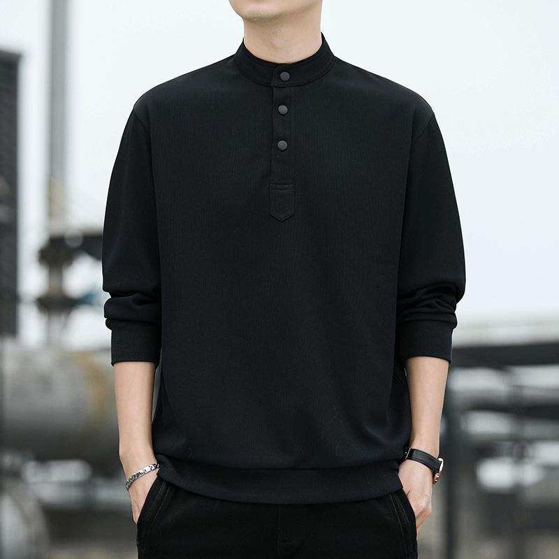 メンズ ファッション 服 オシャレ シンプル 大人 かっこいい 大きいサイズ ストリート 紳士服 スタンドカラー 長袖 スウェット シャツ 韓国 スタイル カジュアル ジャケット
