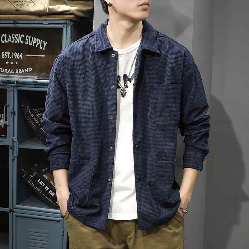 メンズ ファッション 服 オシャレ シンプル 大人 かっこいい 大きいサイズ ストリート 紳士服 長袖 シャツ ジャケット トップス カジュアル 春　秋 コーデュロイジャケット