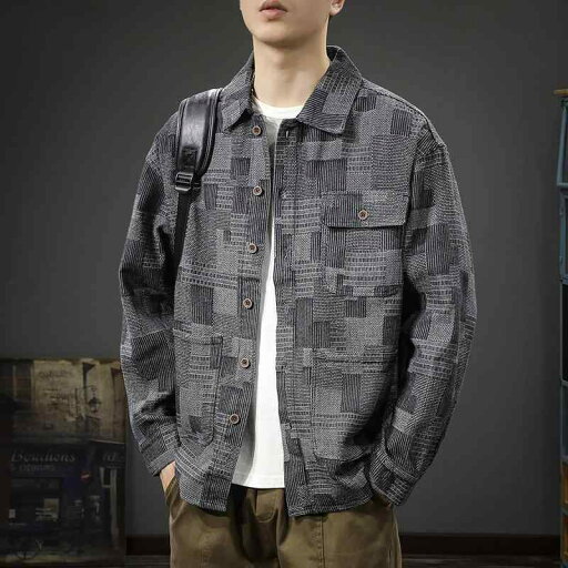 メンズ ファッション 服 オシャレ シンプル 大人 かっこいい 大きいサイズ ストリート 紳士服 秋 アメリカン ジャケット ハイエンド レトロ ジャカード 長袖 シャツ ゆったり カジュアル メンズ ファッション 服 オシャレ シンプル 大人 かっこいい 大きいサイズ ストリート 紳士服 秋 アメリカン ジャケット ハイエンド レトロ ジャカード 長袖 シャツ ゆったり カジュアル